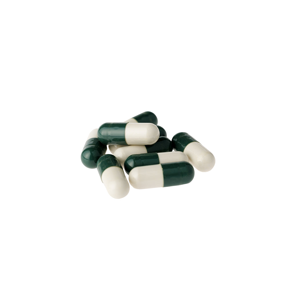 integratore FreeFire Energy per ridurre lo stress quotidiano confezione da 60 capsule, particolare delle capsule